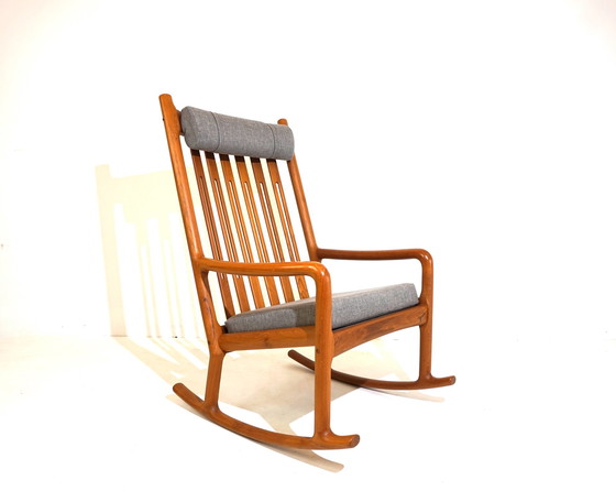 Image 1 of Hans Olsen teak rocking chair for Juul Kristensen