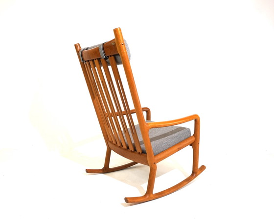 Image 1 of Hans Olsen teak rocking chair for Juul Kristensen