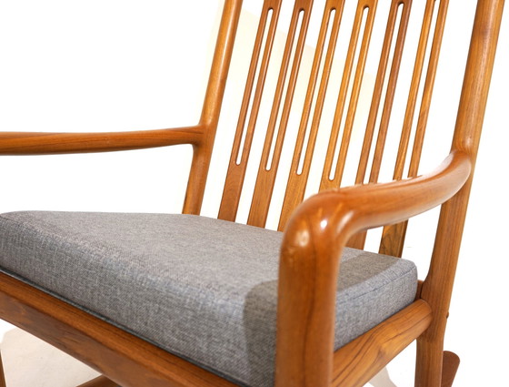 Image 1 of Hans Olsen teak rocking chair for Juul Kristensen