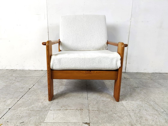 Image 1 of Fauteuil vintage en pin 1960