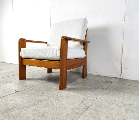 Image 1 of Fauteuil vintage en pin 1960