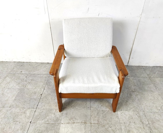 Image 1 of Fauteuil vintage en pin 1960