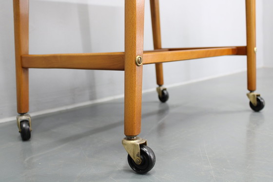 Image 1 of 1960S Teak Side Table On Wheels, Denmark