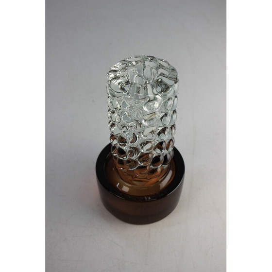 Image 1 of Vintage Czech glass vase by Frantisek Vizner for Skrdlovice, 1970