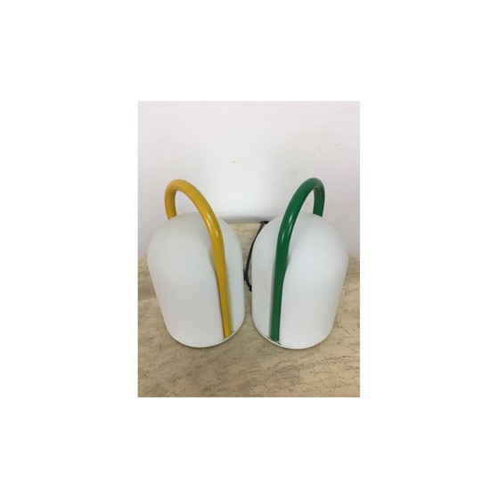 Image 1 of Coppia di lampade vintage Tender di Romolo Lanciani per Tronconi, 1980