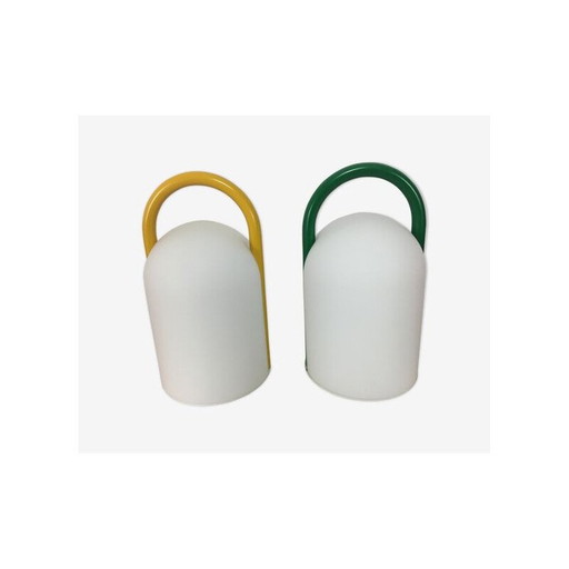 Pair of vintage Tender lamps by Romolo Lanciani for Tronconi, 1980