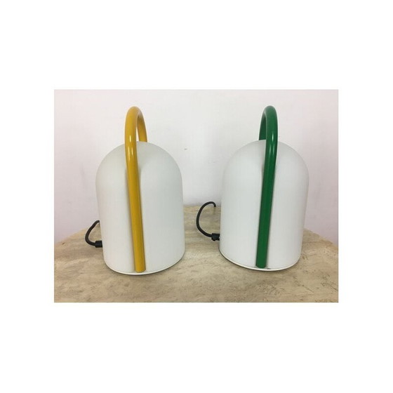 Image 1 of Coppia di lampade vintage Tender di Romolo Lanciani per Tronconi, 1980