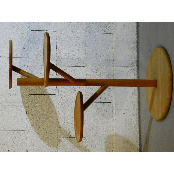 Image 1 of Vintage object holder in solid oak for Habitat, 1980