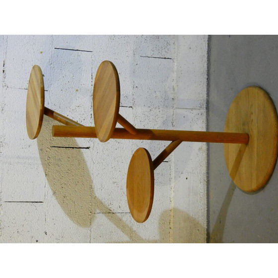 Image 1 of Vintage object holder in solid oak for Habitat, 1980