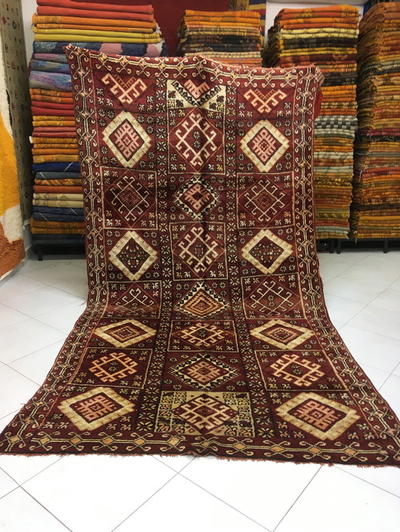 Image 1 of Old Berber Zemmour Rug 3m43 x 1m83