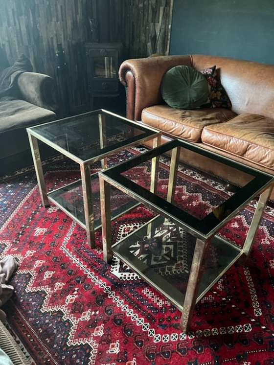 Image 1 of 2 belgo chrome side tables/coffee tables