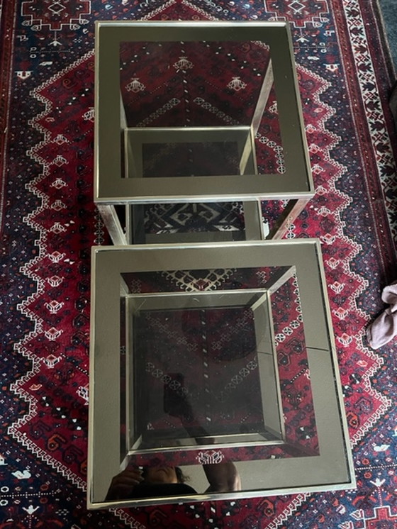 Image 1 of 2 belgo chrome side tables/coffee tables