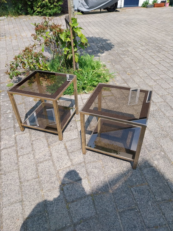 Image 1 of 2 belgo chrome side tables/coffee tables