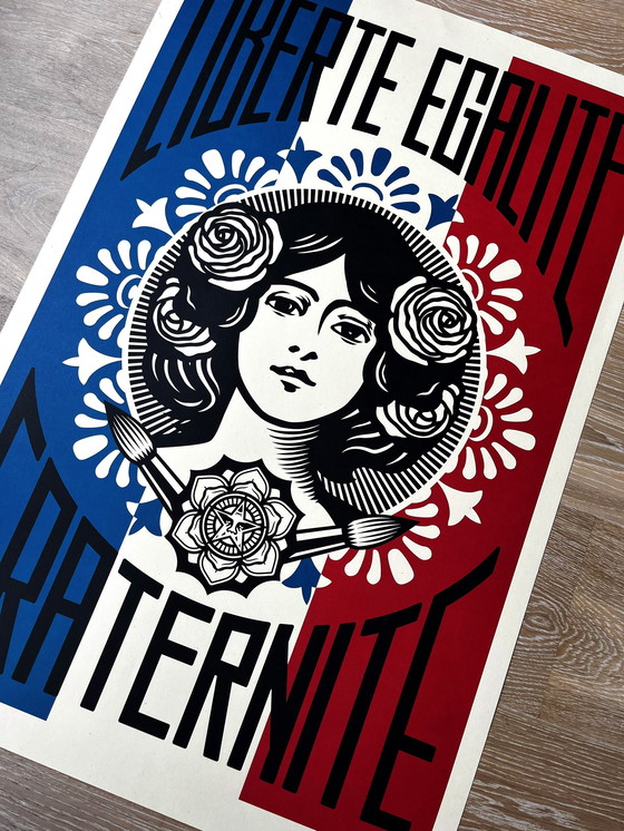 Image 1 of OBEY Shepard Fairey 2020 —  Liberté, Égalité, Fraternité