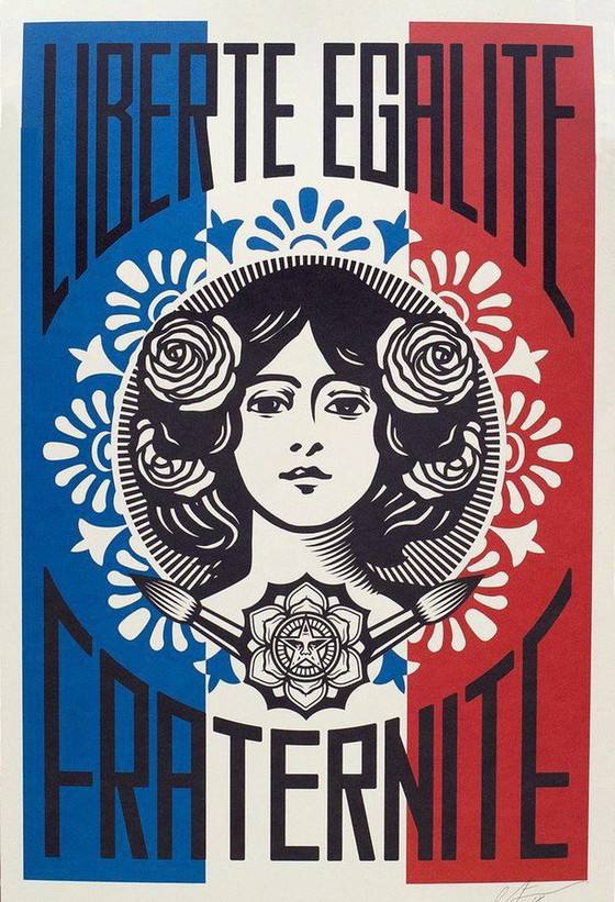 Image 1 of OBEY Shepard Fairey 2020 —  Liberté, Égalité, Fraternité