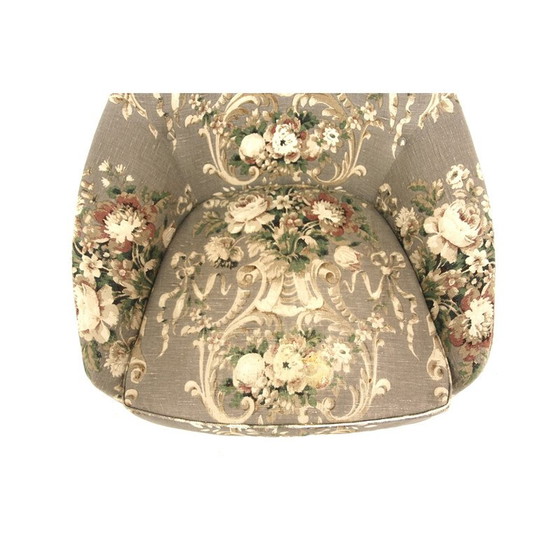 Image 1 of Poltrona vintage "Lila Eva" in faggio e tessuto di Kerstin Hörlin Holmqvist per Nordiska Kompaniet, Svezia 1960