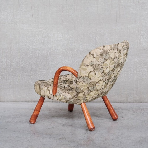 Image 1 of Mid-century Danish Clam armchair by Arnold Madsen, 1950s