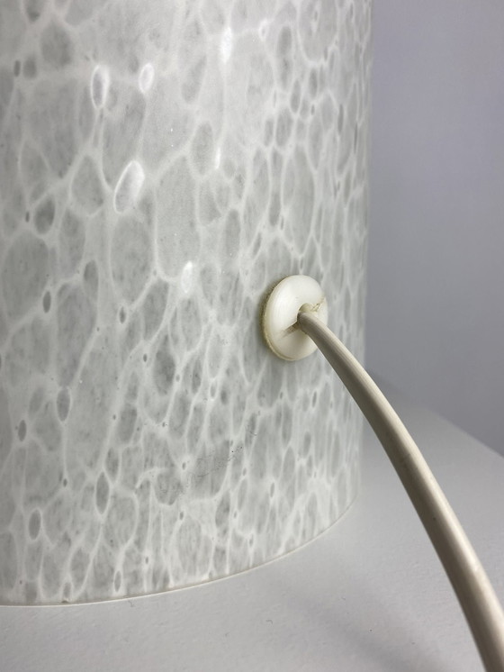 Image 1 of Lampada da tavolo a cupola in vetro cristallo bianco Peill &amp; Putzler, 1970