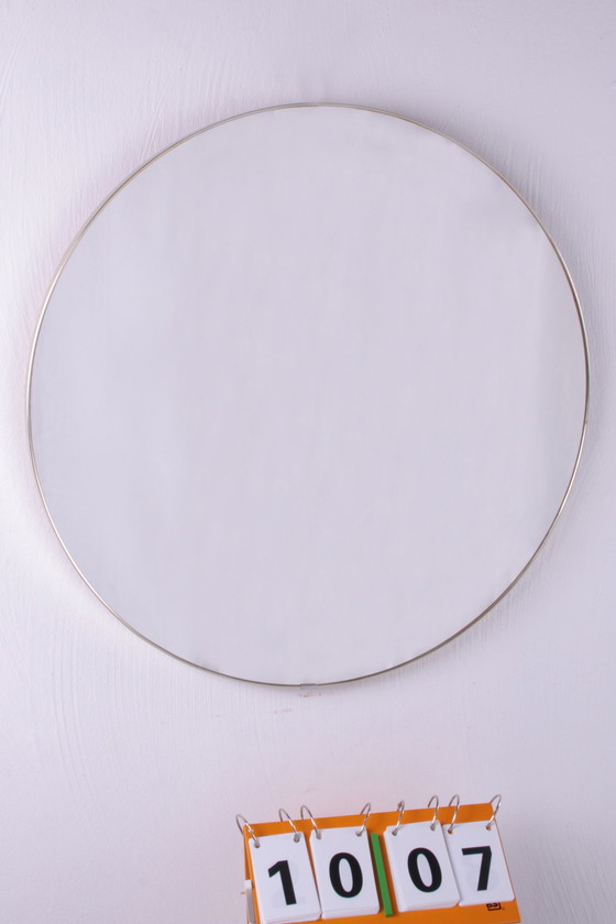Image 1 of Vintage Large wall mirror with gold colored border,1960s