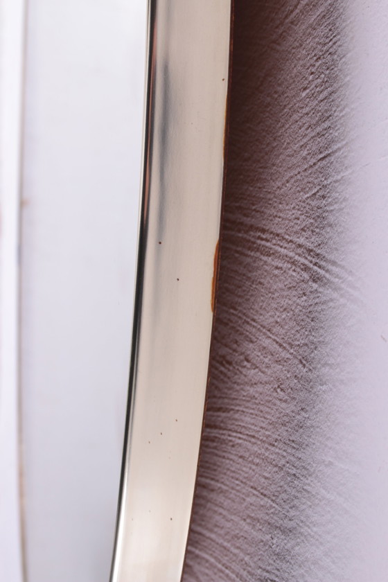 Image 1 of Vintage Large wall mirror with gold colored border,1960s