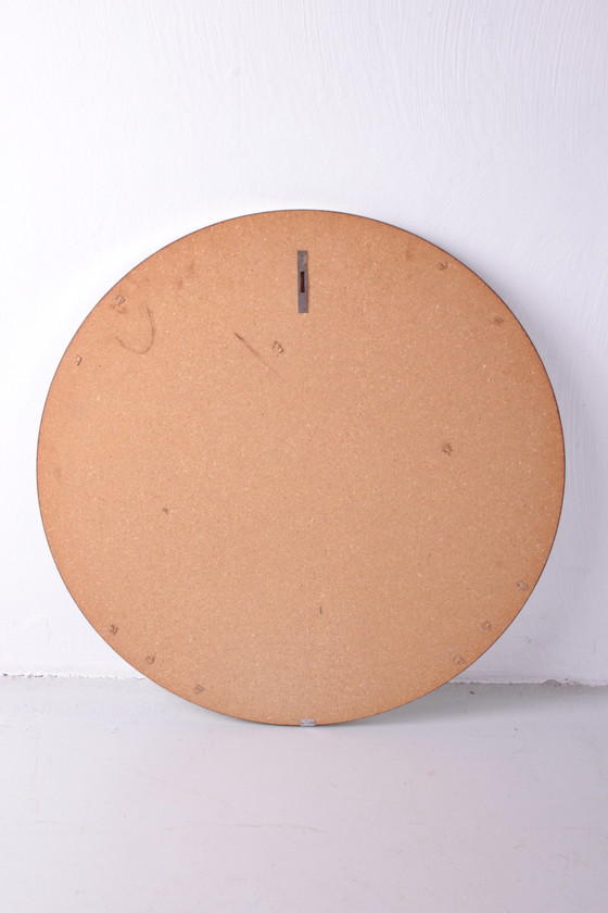 Image 1 of Vintage Large wall mirror with gold colored border,1960s