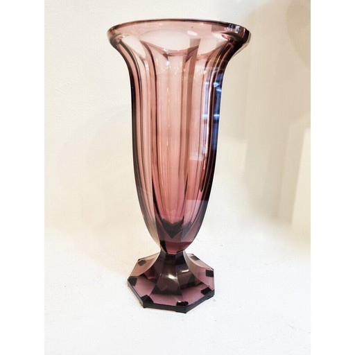 Mid-century vase by Moser, Czech