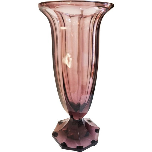 Mid-century vase by Moser, Czech