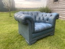 Chesterfield armchair blue