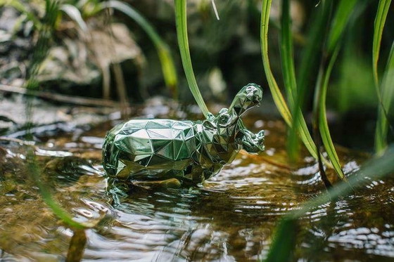 Image 1 of Richard Orlinski Hippo Spirit Green