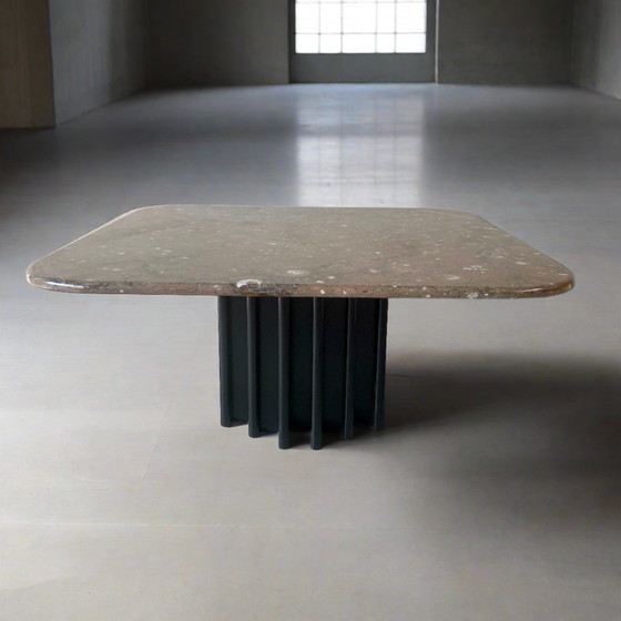 Image 1 of Heinz Lilienthal fossil design coffee table 1980