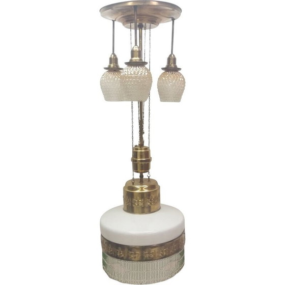 Image 1 of Lampadario Art Nouveau d'epoca, Cecoslovacchia 1910