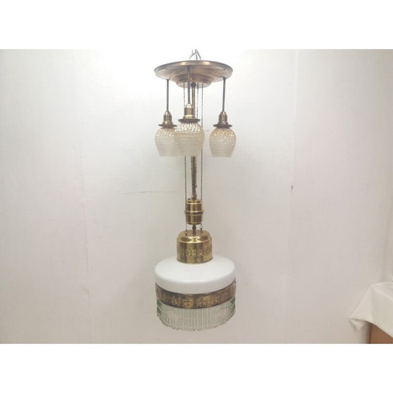 Image 1 of Lampadario Art Nouveau d'epoca, Cecoslovacchia 1910