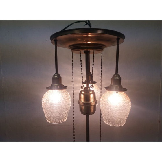 Image 1 of Lampadario Art Nouveau d'epoca, Cecoslovacchia 1910