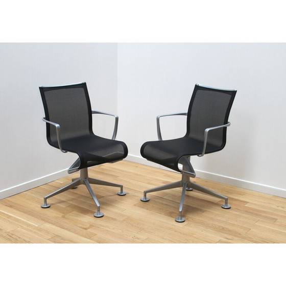 Image 1 of Pair of vintage office chairs Meetingframe 436 for Alias