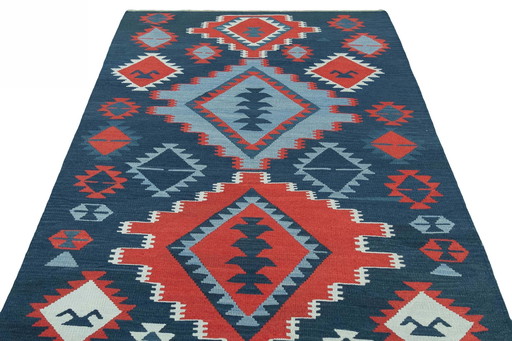 Handwoven Wool Kilim Fars - 240 X 168 Cm