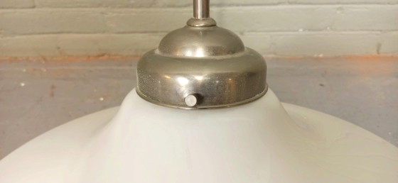 Image 1 of Lampada da sospensione vintage Art Déco a druppel opalino