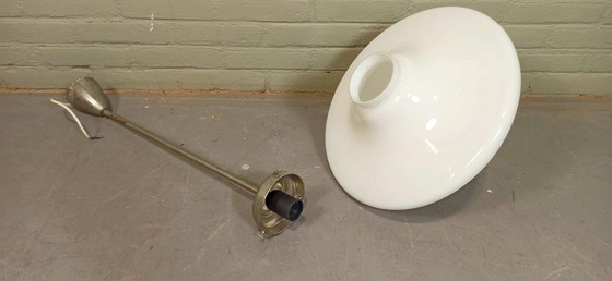 Image 1 of Lampada da sospensione vintage Art Déco a druppel opalino