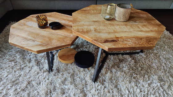 Image 1 of 2x Modern coffee table set + minis