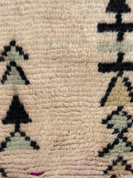 Tan Moroccan Berber Boujaad Rug