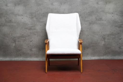 Fauteuil allemand à oreilles Mid Century