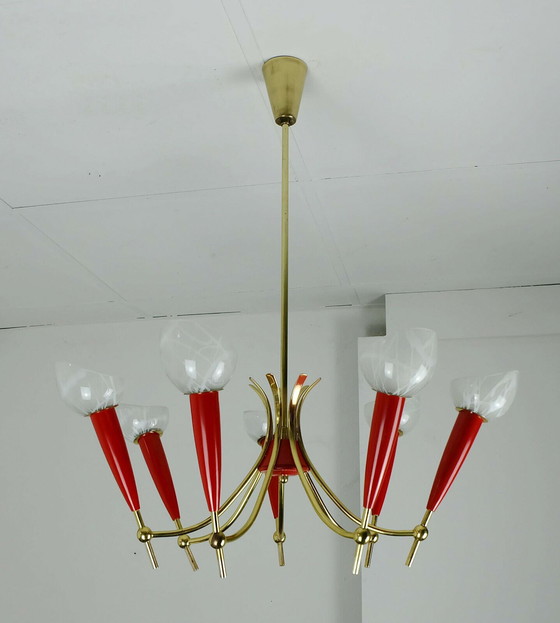 Image 1 of Vintage hang lamp sputnik 1950s