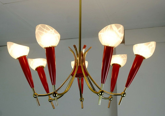 Image 1 of Vintage hang lamp sputnik 1950s