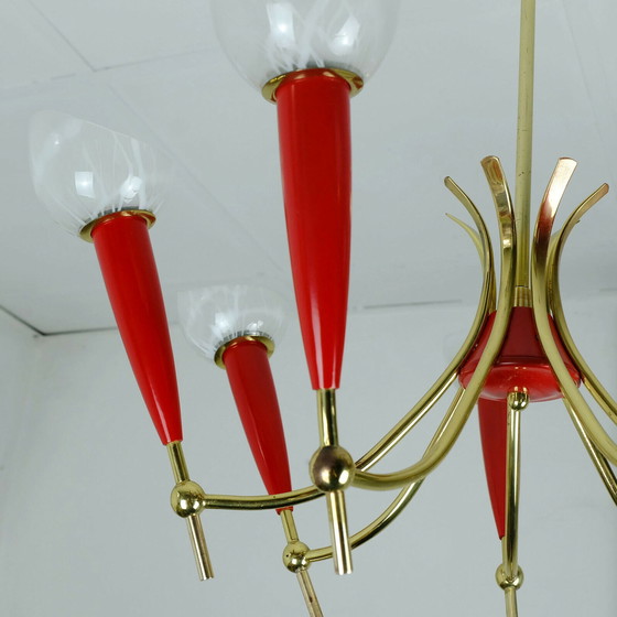 Image 1 of Vintage hang lamp sputnik 1950s