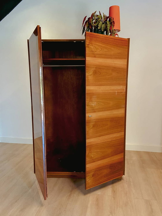 Image 1 of Veneer wardrobe with rods, 1960's