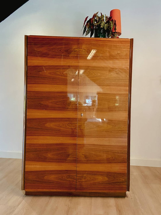 Image 1 of Veneer wardrobe with rods, 1960's