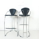 2x Vintage bar stools