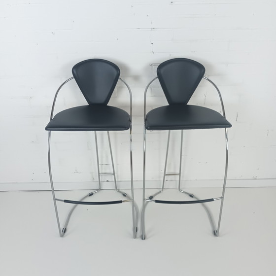 Image 1 of 2x Vintage bar stools