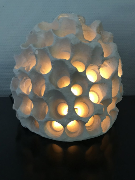 Limestone table lamp