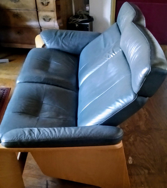 Image 1 of Stressless Ekorness Leather Adjustable Two Seater Sofa