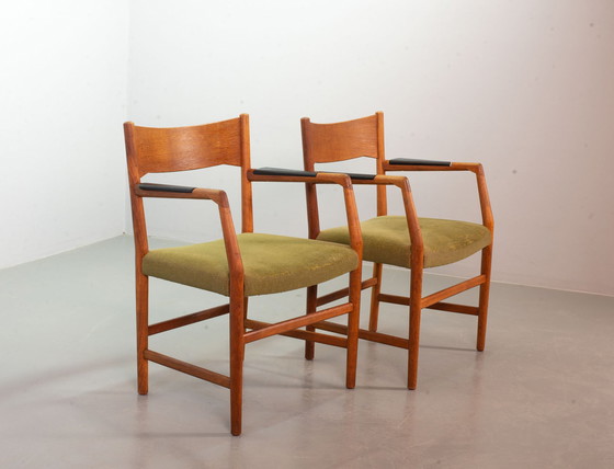 Image 1 of 2x Hans Wegner Town Hall chairs